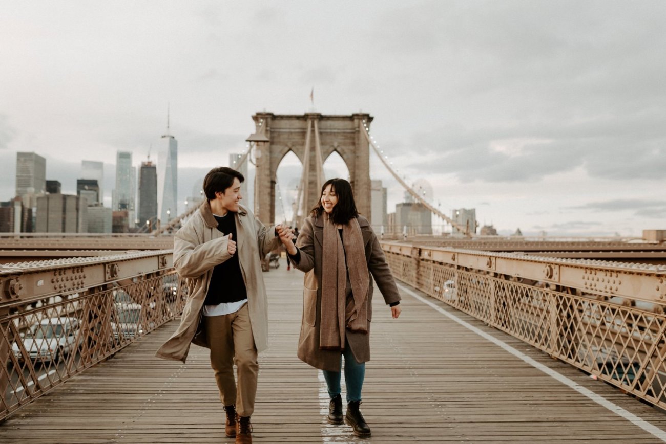 Take a walk along the Brooklyn Bridge